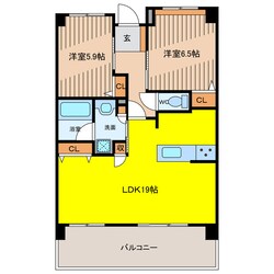 新川営業所 徒歩3分 10階の物件間取画像